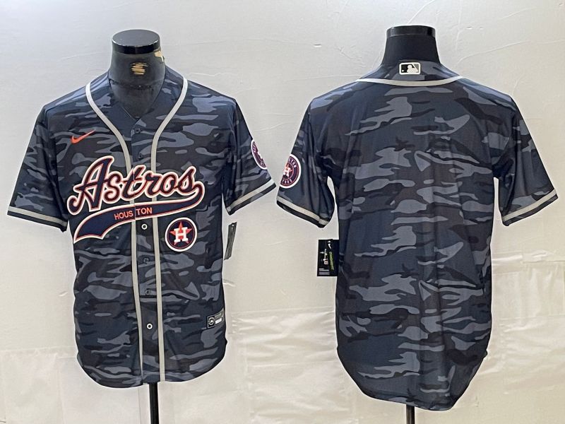 Men Houston Astros Blank Camo Jointly 2024 Nike MLB Jersey style 2->->MLB Jersey
